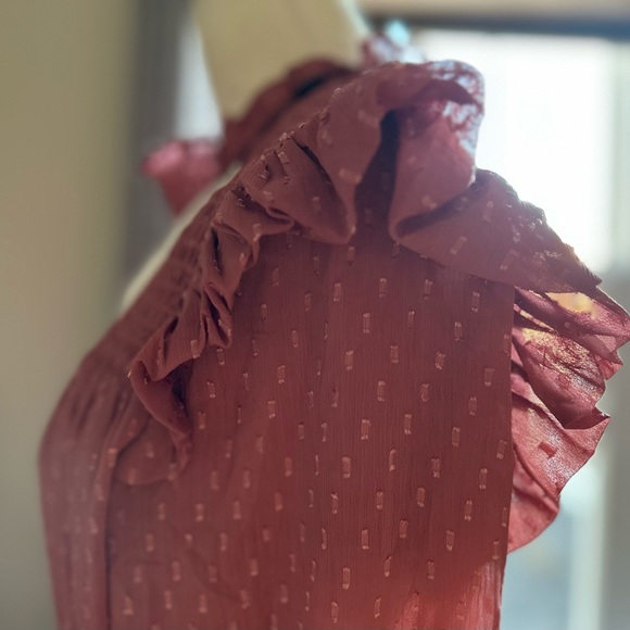 🌼English Factory Smocked Swiss Dot Maxi Dress - Picture 13 of 16
